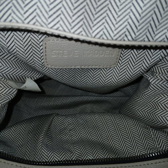 Steve Madden Large Beige Leather Handbag - Picture 5 of 5